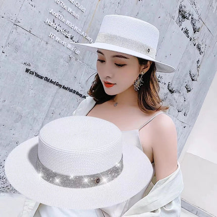 Canotier femme - Beige clair - M (56 - 58cm) | La boutique du chapeau