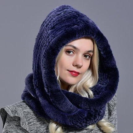 Capuche écharpe - Bleu marine - Adulte | La boutique du chapeau