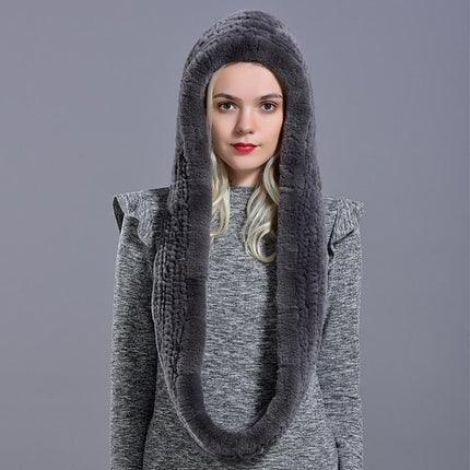 Capuche écharpe - Bleu foncé - Adulte | La boutique du chapeau