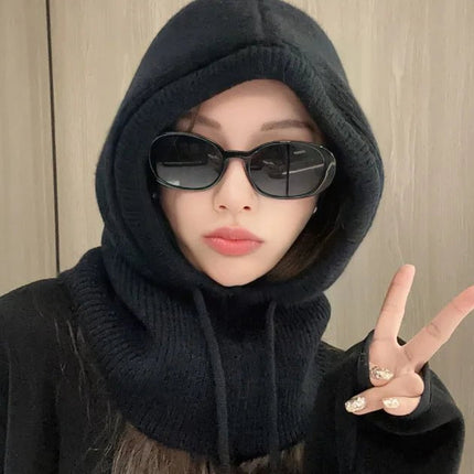 Capuche en laine femme - Noir - Ajustable (du 54 au 59) | La boutique du chapeau