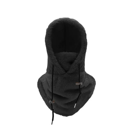 Capuche épaisse et chaude - Noir - Ajustable (du 54 au 59) | La boutique du chapeau