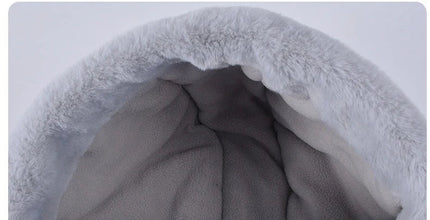 Capuche hiver avec masque - Noir - Ajustable (du 54 au 59) | La boutique du chapeau