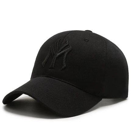 Casquette brodée MY - Noir/noir - Ajustable (du 54 au 59) | La boutique du chapeau