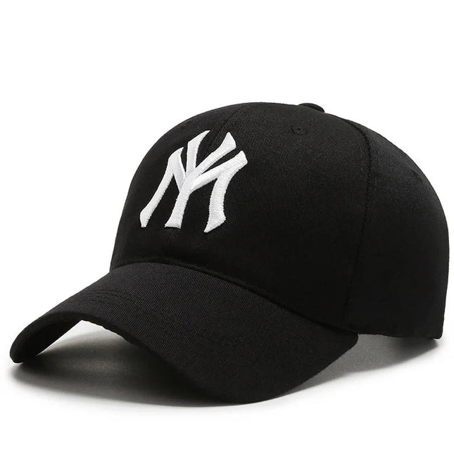 Casquette brodée MY - Noir/blanc - Ajustable (du 54 au 59) | La boutique du chapeau