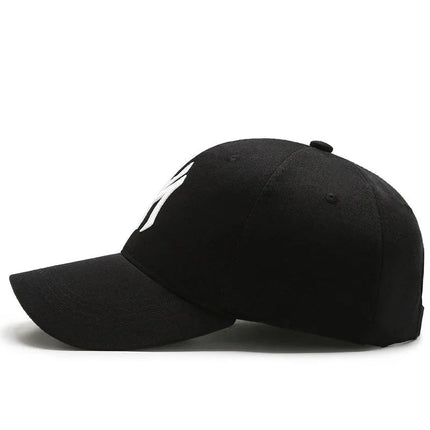 Casquette brodée MY - Noir/blanc - Ajustable (du 54 au 59) | La boutique du chapeau