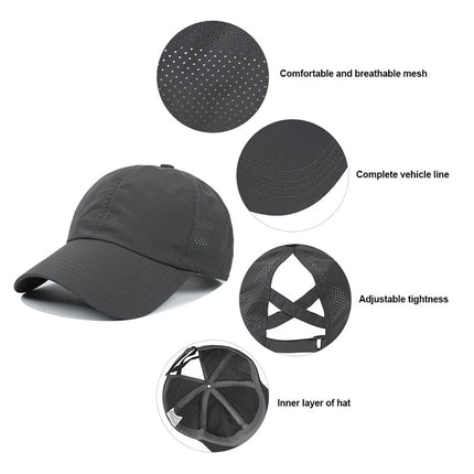 Casquette croisée en maille - Khaki - Ajustable (du 54 au 59) | La boutique du chapeau