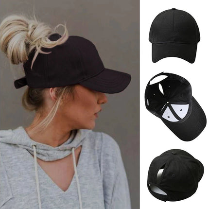 Casquette de baseball à queue de cheval - B - khaki - Adulte | La boutique du chapeau