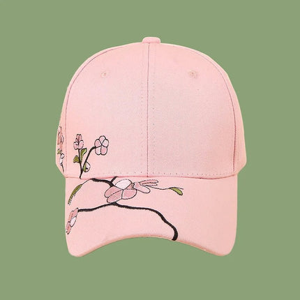 Casquette de baseball brodée en coton - Rose - Ajustable (du 54 au 59) | La boutique du chapeau