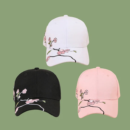 Casquette de baseball brodée en coton - Blanc - Ajustable (du 54 au 59) | La boutique du chapeau