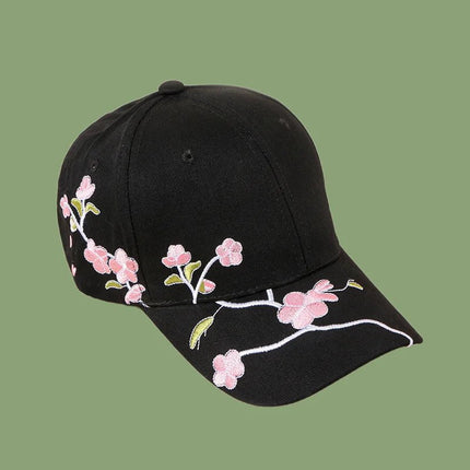 Casquette de baseball brodée en coton - Blanc - Ajustable (du 54 au 59) | La boutique du chapeau