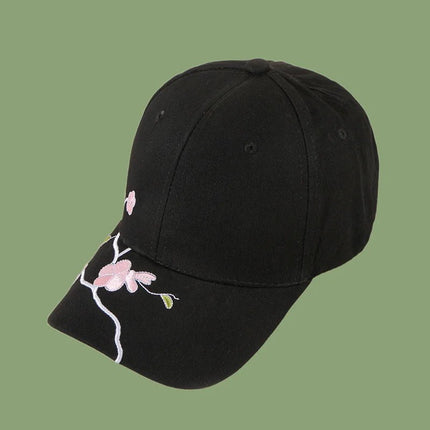 Casquette de baseball brodée en coton - Blanc - Ajustable (du 54 au 59) | La boutique du chapeau