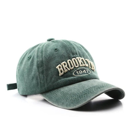 Casquette de baseball Brooklyn - Vert - Ajustable (du 54 au 59) | La boutique du chapeau