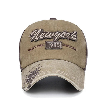 Casquette de baseball délavée - Noir - Ajustable (du 54 au 59) | La boutique du chapeau