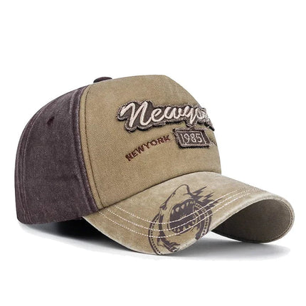 Casquette de baseball délavée - Noir - Ajustable (du 54 au 59) | La boutique du chapeau