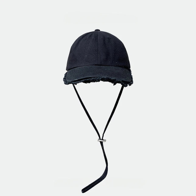 Casquette de baseball en coton - Noir - M (56 - 58cm) | La boutique du chapeau