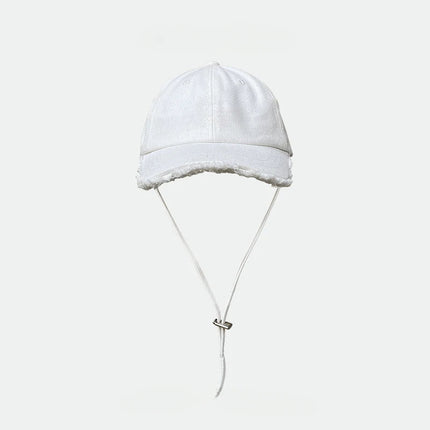 Casquette de baseball en coton - Blanc - M (56 - 58cm) | La boutique du chapeau