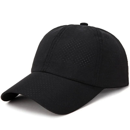 Casquette de baseball réglable - Noir - Ajustable (du 54 au 59) | La boutique du chapeau