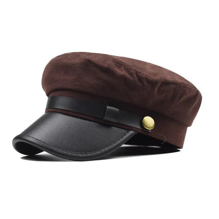 Casquette de capitaine - Café - M (56 - 58cm) | La boutique du chapeau