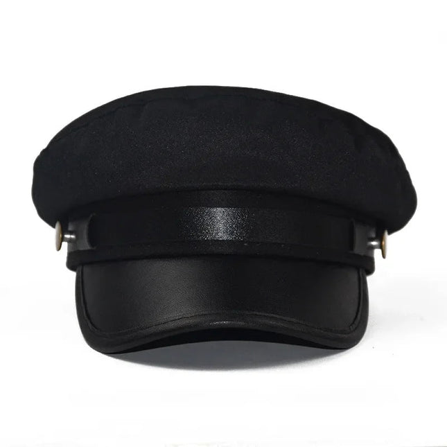 Casquette de capitaine - Noir - M (56 - 58cm) | La boutique du chapeau