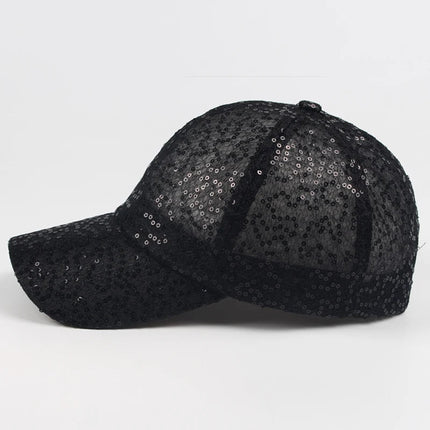 Casquette d'été pour femme - Noir - Ajustable (du 54 au 59) | La boutique du chapeau
