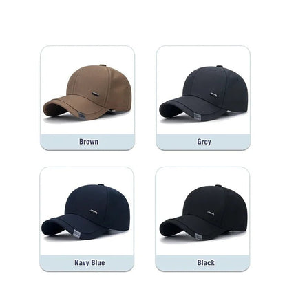 Casquette en coton pour homme - Bleu - Ajustable (du 54 au 59) | La boutique du chapeau