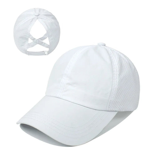 Casquette en maille respirante - Blanc - Ajustable (du 54 au 59) | La boutique du chapeau