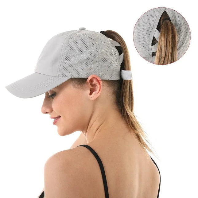 Casquette en maille respirante - Blanc - Ajustable (du 54 au 59) | La boutique du chapeau