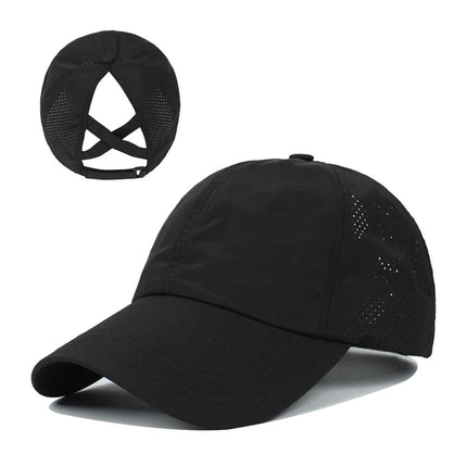 Casquette en maille respirante - Noir - Ajustable (du 54 au 59) | La boutique du chapeau