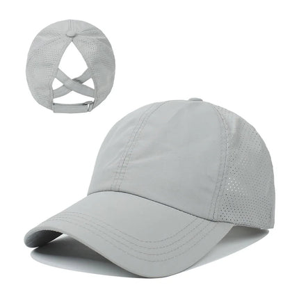 Casquette en maille respirante - Gris clair - Ajustable (du 54 au 59) | La boutique du chapeau