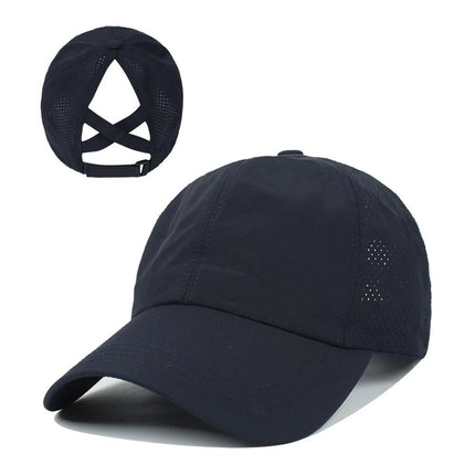Casquette en maille respirante - Bleu marine - Ajustable (du 54 au 59) | La boutique du chapeau