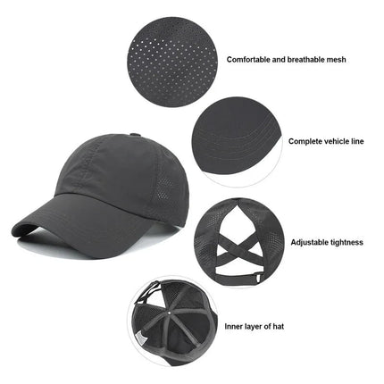 Casquette en maille respirante - Blanc - Ajustable (du 54 au 59) | La boutique du chapeau