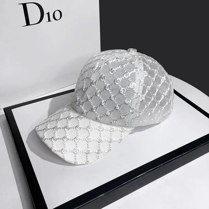 Casquette en Maille Respirante et Ajustable - Blanc - Ajustable (du 54 au 59) | La boutique du chapeau