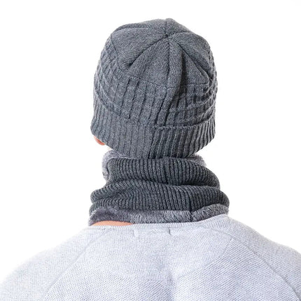 Casquette et cache - cou en coton - Gris - Ajustable (du 54 au 59) | La boutique du chapeau