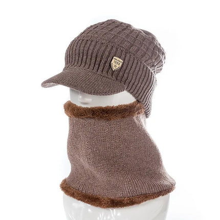 Casquette et cache - cou en coton - Gris - Ajustable (du 54 au 59) | La boutique du chapeau