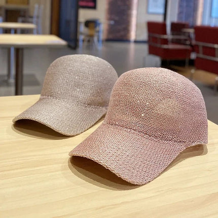 Casquette femme en paille - Gris - Ajustable (du 54 au 59) | La boutique du chapeau