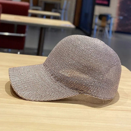 Casquette femme en paille - Caramel - Ajustable (du 54 au 59) | La boutique du chapeau
