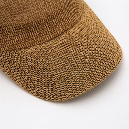 Casquette femme en paille - Gris - Ajustable (du 54 au 59) | La boutique du chapeau