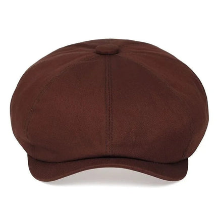 Casquette gavroche en coton - Beige - Ajustable (du 54 au 59) | La boutique du chapeau