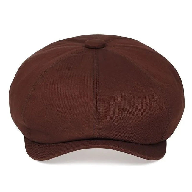 Casquette gavroche en coton - Beige - Ajustable (du 54 au 59) | La boutique du chapeau