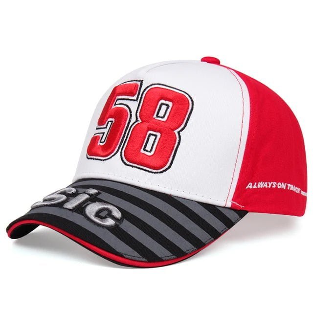 Casquette racing - Rouge 1 - Ajustable (du 54 au 59) | La boutique du chapeau