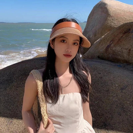 Casquette visière - Beige - Ajustable (du 54 au 59) | La boutique du chapeau