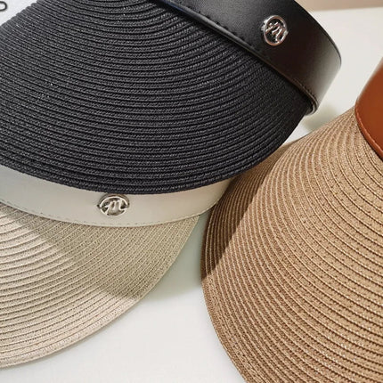 Casquette visière - Beige - Ajustable (du 54 au 59) | La boutique du chapeau