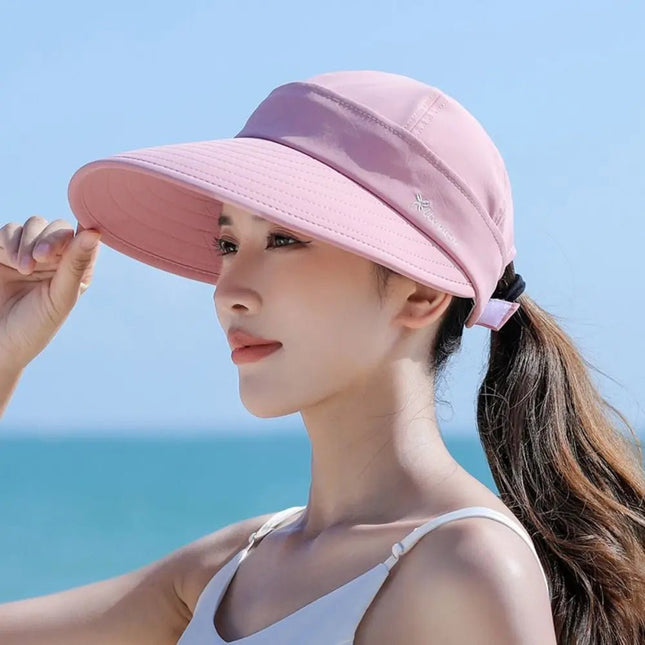 Casquette visière queue de cheval - Rose - Ajustable (du 54 au 59) | La boutique du chapeau