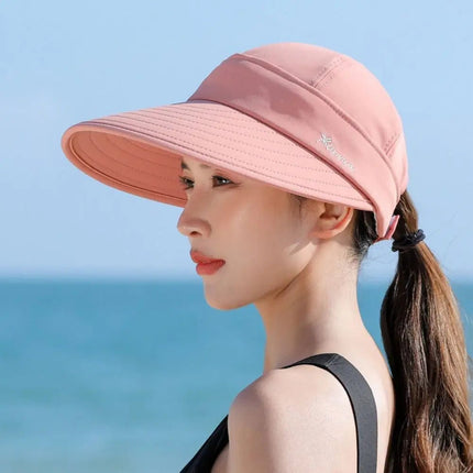Casquette visière queue de cheval - Rose 2 - Ajustable (du 54 au 59) | La boutique du chapeau