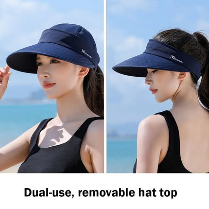 Casquette visière queue de cheval - Beige - Ajustable (du 54 au 59) | La boutique du chapeau