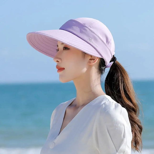 Casquette visière queue de cheval - Rose - Ajustable (du 54 au 59) | La boutique du chapeau