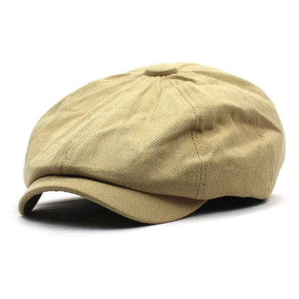 Casquettes de gavroche en coton - Kaki - Ajustable (du 54 au 59) | La boutique du chapeau