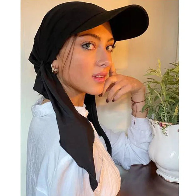 Casquettes Hijab - Noir - Ajustable (du 54 au 59) | La boutique du chapeau