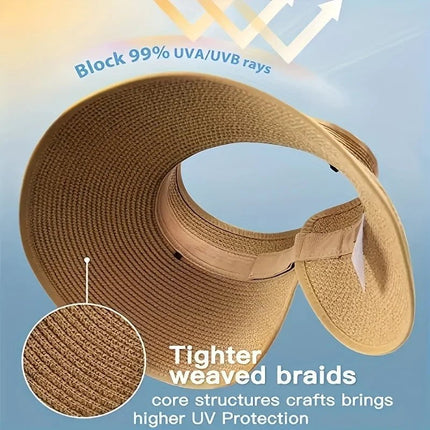 Chapeau à visière d'été pour femmes - Bleu - Ajustable (du 54 au 59) | La boutique du chapeau