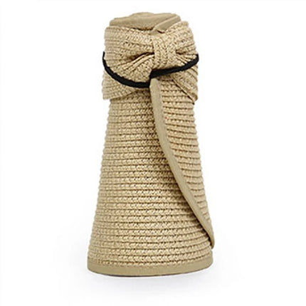 Chapeau à visière d'été pour femmes - Beige - Ajustable (du 54 au 59) | La boutique du chapeau
